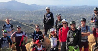 San Diego Mountain Bike Association (SDMBA) on a group ride.